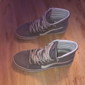 Gray high top vans size women’s 9